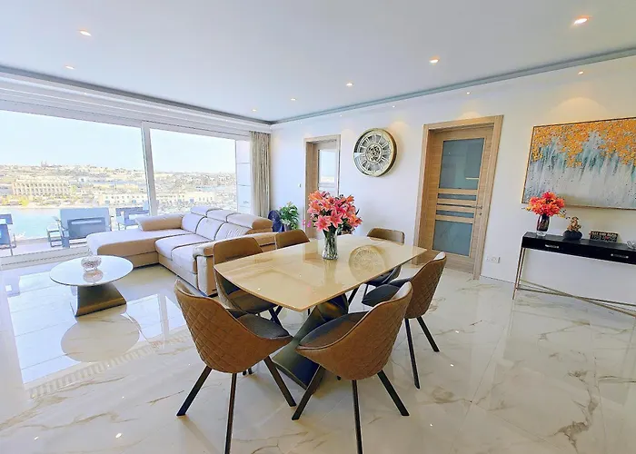 公寓 Luxury Living - Seafront Haven In - Malta *